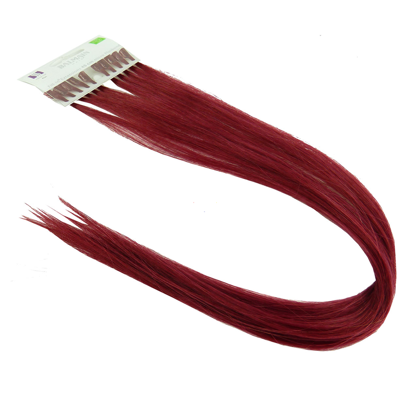 Balmain Natural Straight Fill-In Extensions 45cm vendu Echt Haar Styling Farb Auswahl