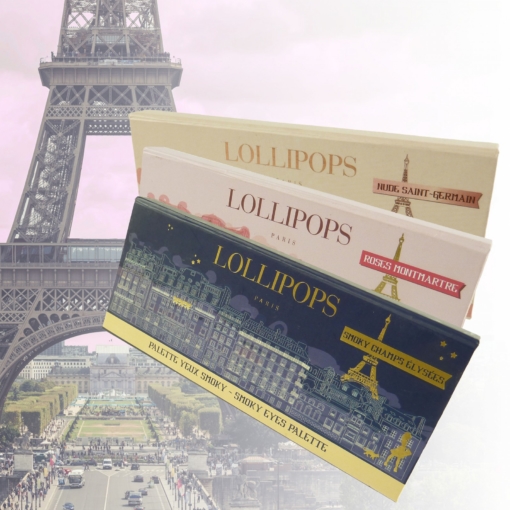 Lollipops Paris Palette Yeux - 4 Farben - Lidschatten Augen Eye Make Up - 7,2g - Roses Montmartre