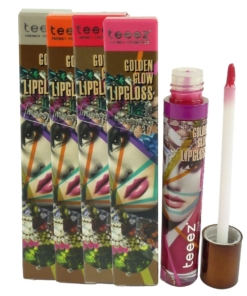 Teeez Golden Glow Lip Gloss Non Sticky Lippen Stift 5,7ml versch. Nuancen - Tourmaline Raspberry