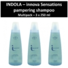 Indola - Innova Sensations - Pampering Shampoo - Haar Pflege Wäsche - 3x250 ml