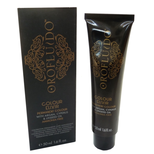 Orofluido Colour Elixir Permanent Colour Creme Haar Farbe ohne Ammoniak 50ml - 01 Black / Schwarz