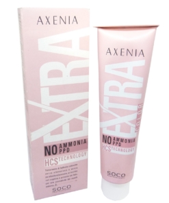 Axenia Extra Color Haar Farbe Creme Coloration Permanent ohne Ammoniak 50ml - 08,1 Ash Light Blonde / Asch Hellblond