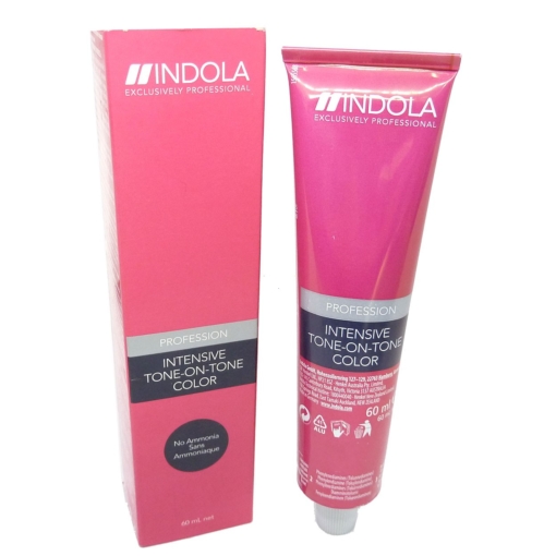 Indola Profession Intensiv Ton-in-Ton Haar Tönung Creme ohne Ammoniak 60ml - #4.0 Medium Brown Natural/Mittel Natur Braun