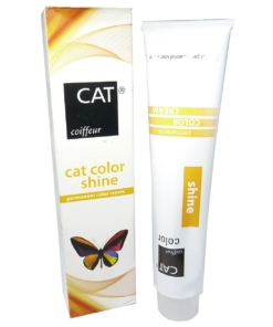 Cat Color Shine Haar Farbe Coloration Permanent Creme 120ml - 55.46 Light Brown Intense Red Violet / Hellbraun Intensiv Rot Violet