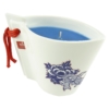 Bougies La Francaise scented candle Bords de Mer in white ceramic vase 13x18x6.5cm