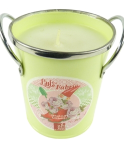 Bougies La Francaise scented candle in a decorative geranium pot 292g