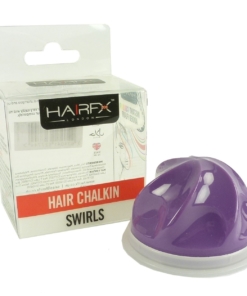 HairFX London Hair ChalkIn Swirls Haar Kreide Farbe Styling auswaschbar Halal 5g - Purple Passion