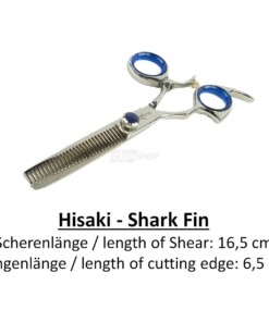 Hisaki Shark Fin Rostfrei 440-A Stahl Swivel Linkshänder Effilier Haar Schere