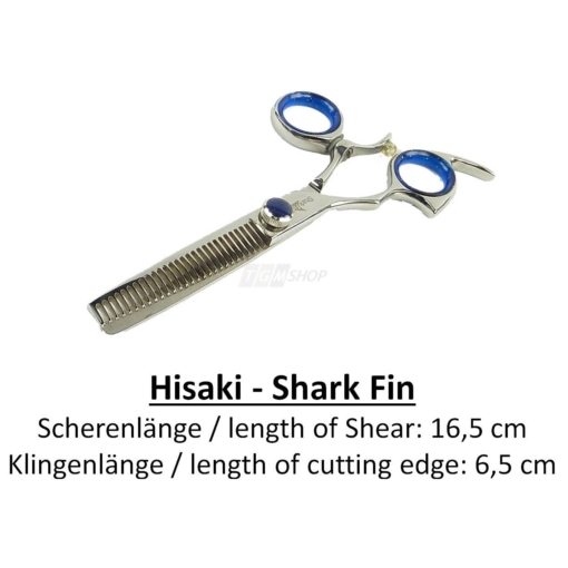 Hisaki Shark Fin Rostfrei 440-A Stahl Swivel Linkshänder Effilier Haar Schere