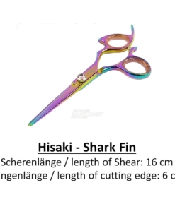 Hisaki Shark Fin Titanium non Swivel Rechtshänder Friseur Haar Schere 440-A #6