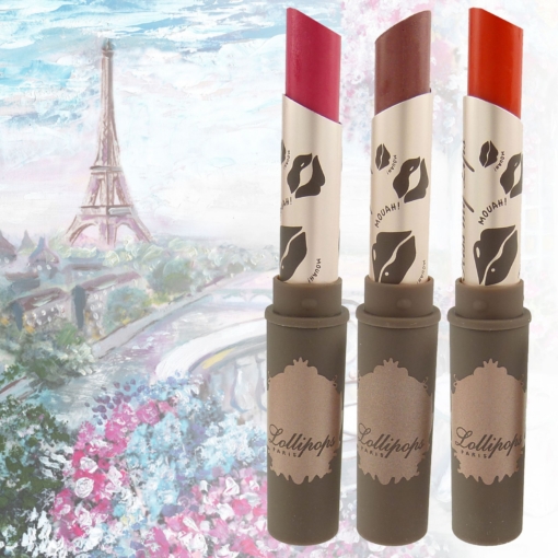 Lollipops Paris Kiss my Lips Glossy Lipstick - Lippen Stift Farbe Make Up - 1,5g - 07 Vitamine Soda