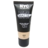 NYC Natural Matte Foundation 12HR Creme Grundierung Teint Gesicht Make Up 30ml - 001 Ivory