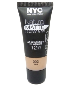 NYC Natural Matte Foundation 12HR Creme Grundierung Teint Gesicht Make Up 30ml - 002 Sand