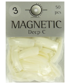 Magnetic Nail Tips Deep C Größe 3 künstliche Nägel 50 Stück