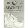 Magnetic Nail Tips French Manicure Größe 10 künstliche Nägel 50 Stück