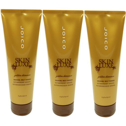 Joico SKIN LUXE Golden Shimmer Self Tanner Selbst Bräunungs Lotion - 3 x 250 ml