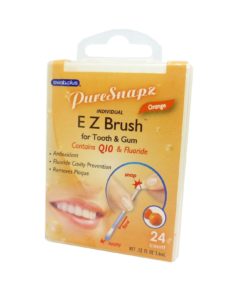 SwabPlus Pure Snaps EZ Brush Orange für Zahn und Zahnfleisch Reinigung