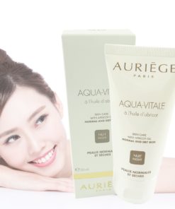 Auriege Paris Aqua Vitale Nacht Creme trockene normale Haut Aprikose 50ml