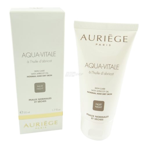 Auriege Paris Aqua Vitale Nacht Creme trockene normale Haut Aprikose 50ml