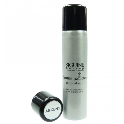 BIGUINE Glitzer Silber Körper Haar Spray 75ml Pflege Kosmetik Make Up