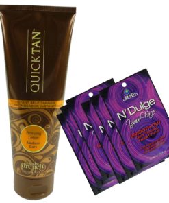 Body Drench Quick Tan + 6x NDulge your Face Körper Gesicht Bräunung Creme Set