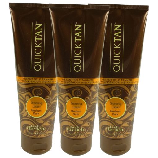 Body Drench Quick Tan Bronzing Lotion Medium Dark Körperbräunung Creme 3x236ml