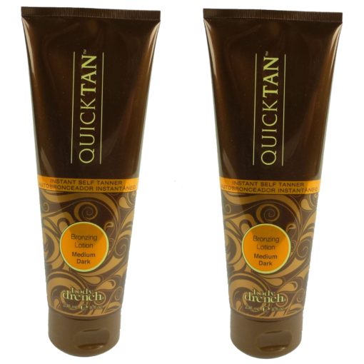 Body Drench Quick Tan Bronzing Lotion Medium Dark Körperbräunung Creme 2x236ml